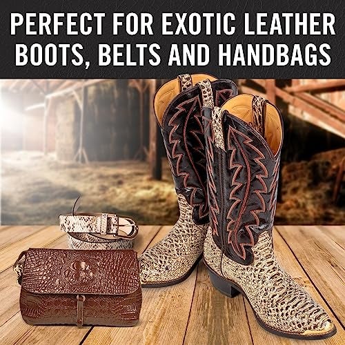 Berkland Exotic Leather Conditioner for Boots - Made in USA Leather Cleaner Specially Formulated to Clean & Condition Your Reptile & Exotic Skins - Snakeskin Conditioner - Crocodile Leather Conditioner - 8oz - Image 5