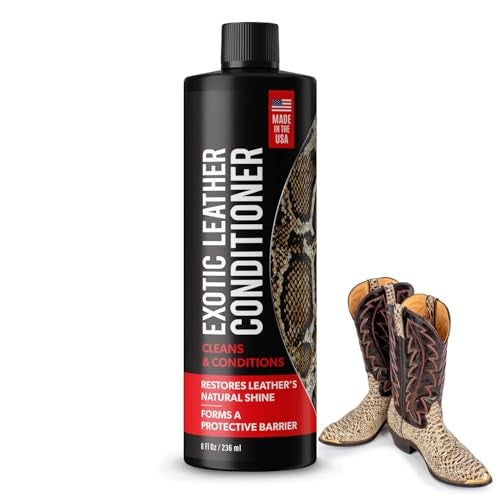 Berkland Exotic Leather Conditioner for Boots - Made in USA Leather Cleaner Specially Formulated to Clean & Condition Your Reptile & Exotic Skins - Snakeskin Conditioner - Crocodile Leather Conditioner - 8oz - Image 1