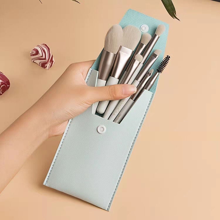 High-Quality 8-Piece Portable Makeup Brush Set with Concealer Face Powder Brush Set Soft Bristles Eye Shadow Tools - Image 5