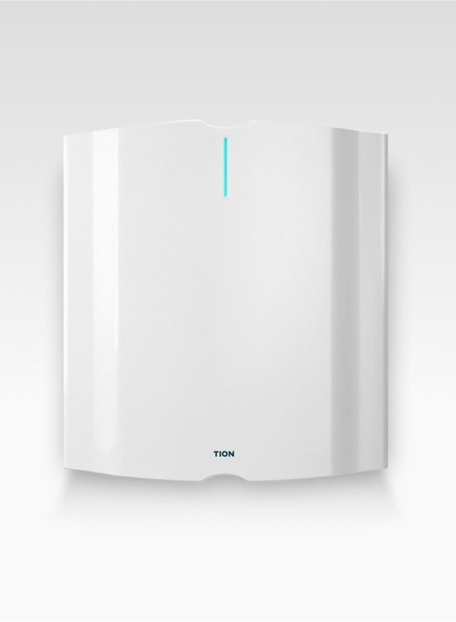 TION. Clever Air Wall-Mounted Purifier for Home - Air Cleaner with E11 HEPA Filter with Smart Air Quality Sensor Removes Allergens - Dust - Odors for Bedrooms - Office and Rooms up to 50 m² - White - Image 1