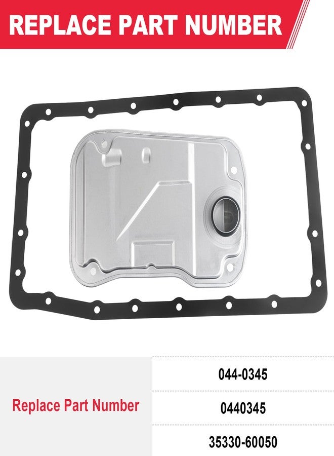 Fitede 044-0345 Automatic Transmission Filter with Gasket Fits for A750E A750F Transmission - Toyota 4Runner Lexus GX470 LX470 Tundra Replaces# 0440345 35330-60050 - Image 2