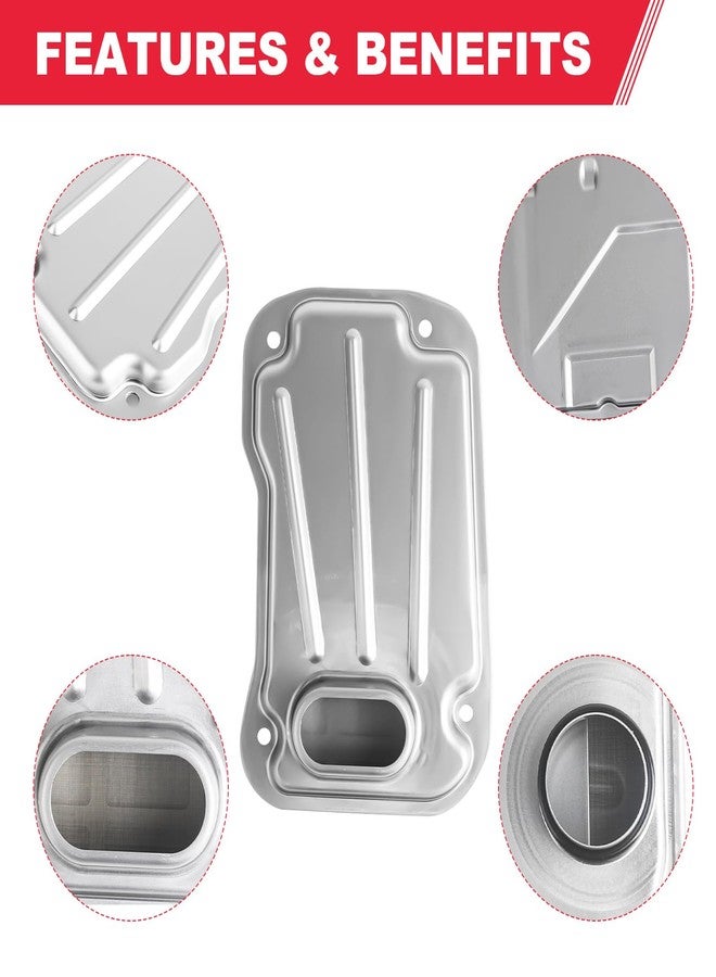 Fitede 044-0345 Automatic Transmission Filter with Gasket Fits for A750E A750F Transmission - Toyota 4Runner Lexus GX470 LX470 Tundra Replaces# 0440345 35330-60050 - Image 5