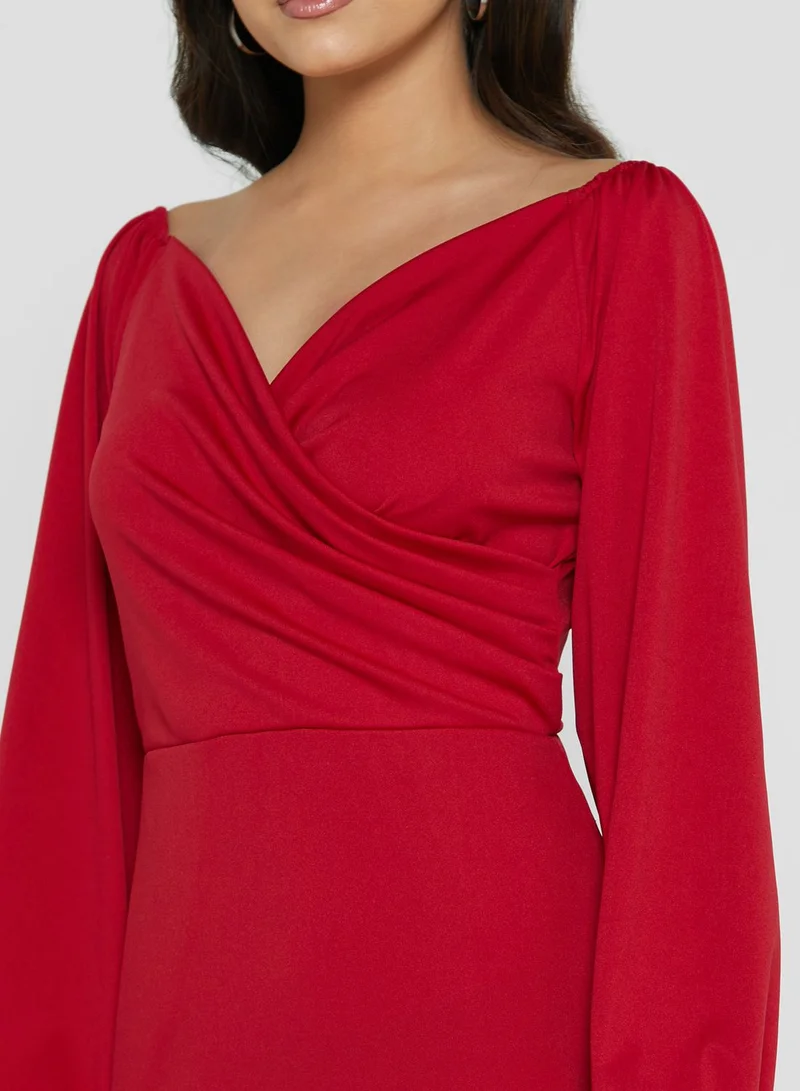 ELLA Thigh Slit Bodycon Dress