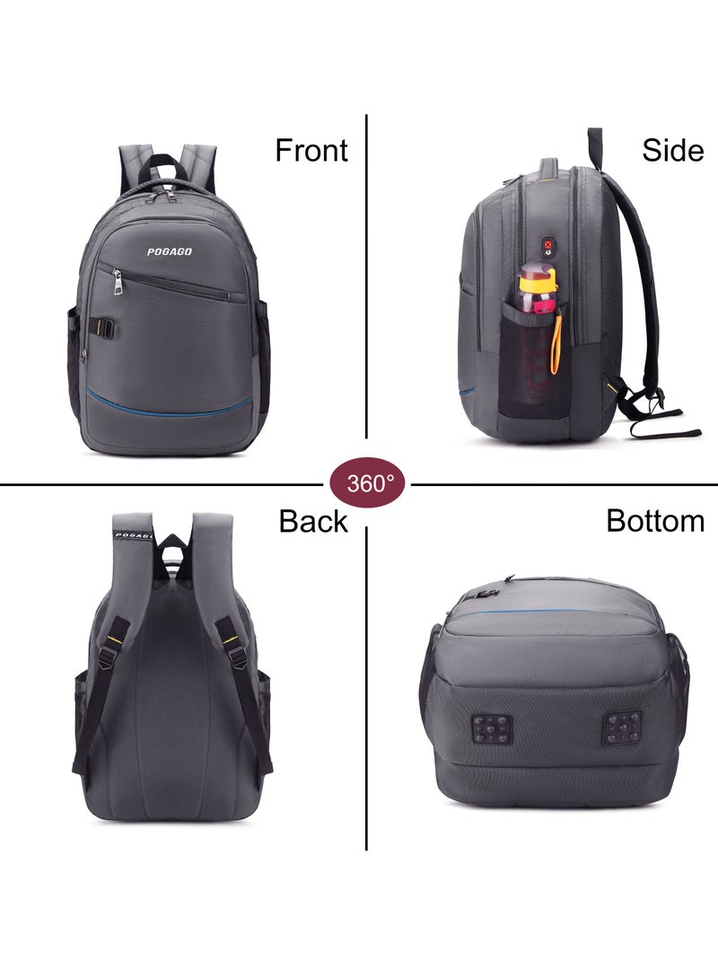 بوجاجو حقيبة ظهر للسفر من بوغاغو، مقاومة للماء، مقاس 15.6 بوصة، متعددة الجيوب، حقيبة ظهر للسفر، حقائب ظهر عمل للنساء والرجال، هدية جامعية، حقيبة ظهر يومية كاجوال - Image 5