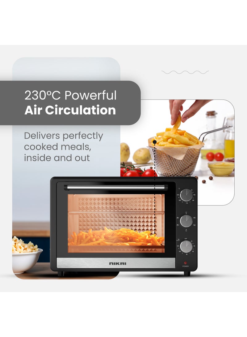 NIKAI Electric Oven 46 L 1500 W NT655N2 Black - Image 4