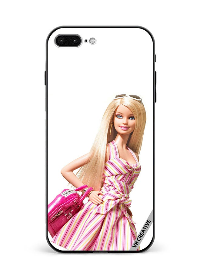 VR CREATIVE غطاء حماية لجهاز آبل آيفون 7 بلس/8 بلس بتصميم باربي متعدد الألوان - Image 1