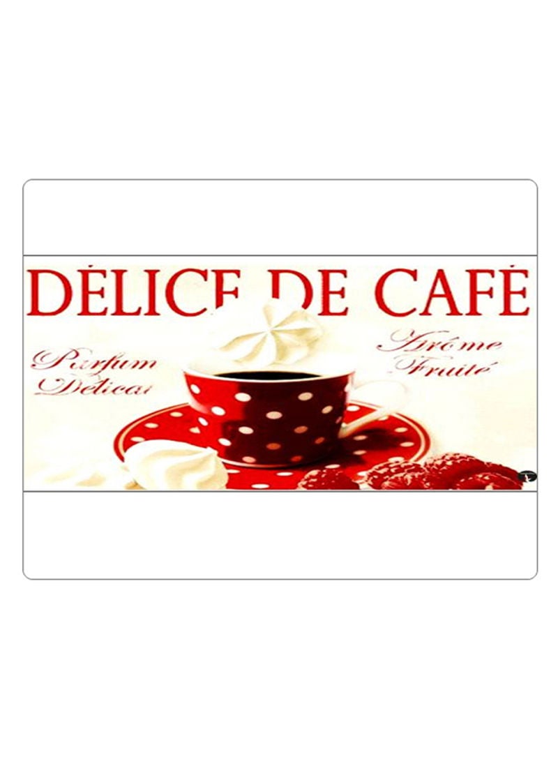 Printed Anti-Slip Gaming Mouse Pad Red/White