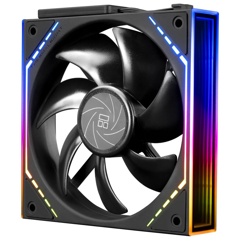 Thermalright TL-M12Q CPU Fan 120mm Case Cooler, PWM Connector Silent Computer Cooling with S-FDB Bearing,PC Fan with ARGB Mirror Light Effect,Low Noise,Building Blocks Version PC Fan - Image 1