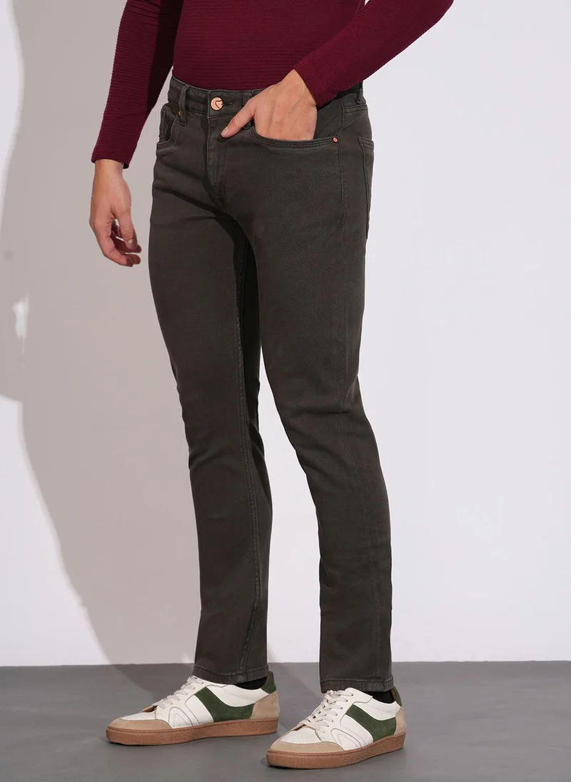 بيينغ هيومان Men Butch Slim Fit Mid-Rise Stretchable Jeans