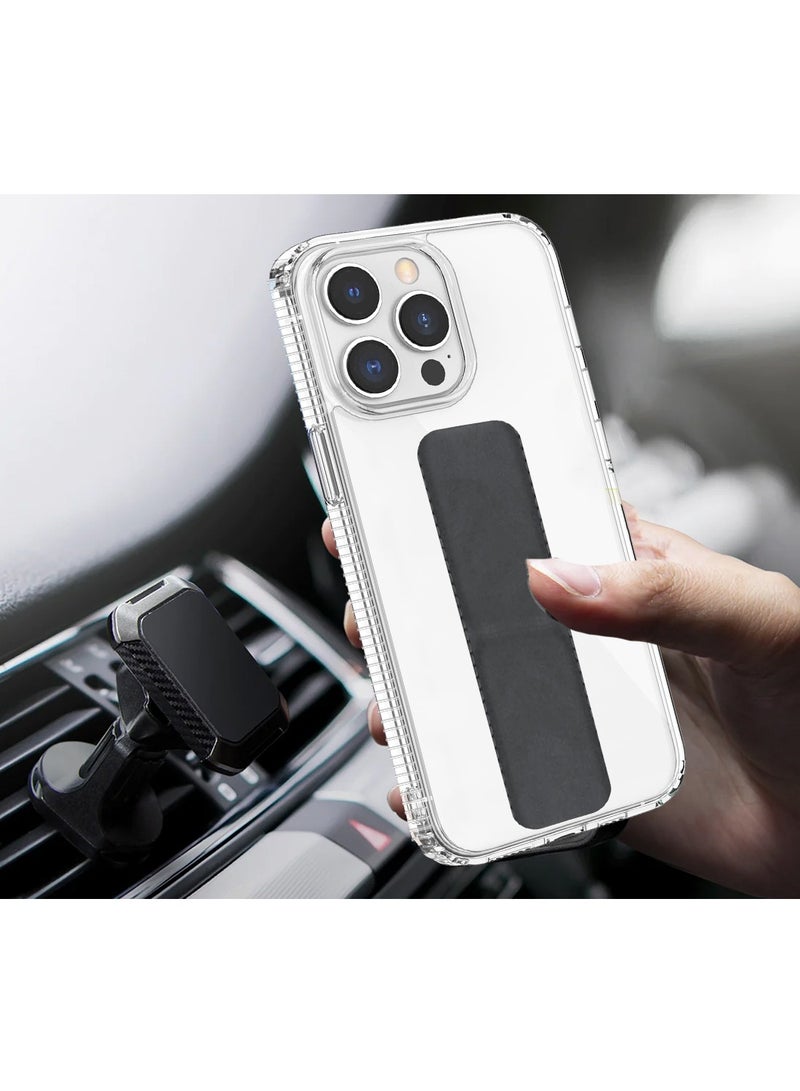 Wtech Hand Grip With Anti-shock Case Cover For Apple iPhone 14 Pro Max Clear/Black - Image 3