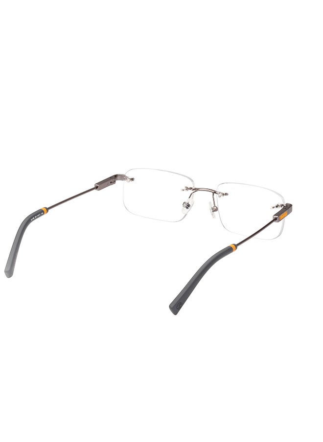 Timberland - Men's Rectangular Eyeglass Frame - TB178602052 - Lens Size: 52 Mm - Image 1