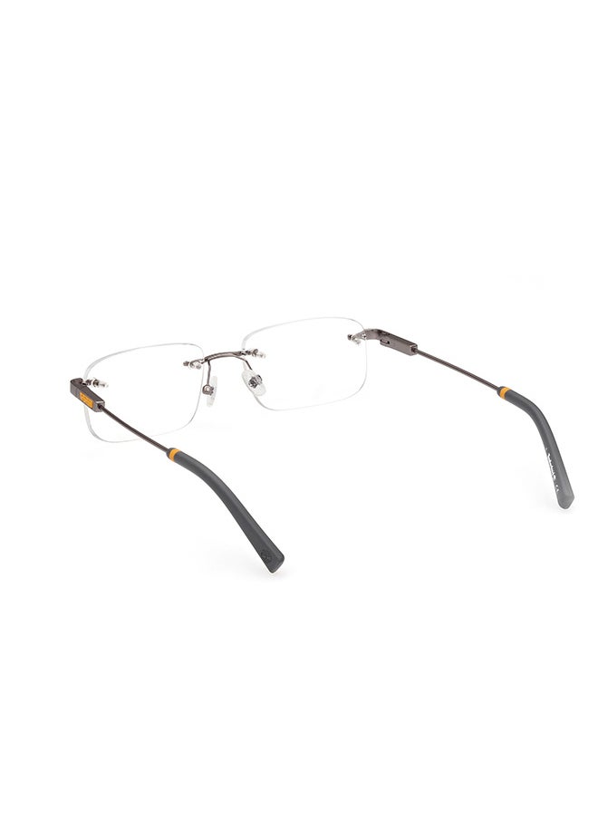 Timberland - Men's Rectangular Eyeglass Frame - TB178602052 - Lens Size: 52 Mm - Image 1