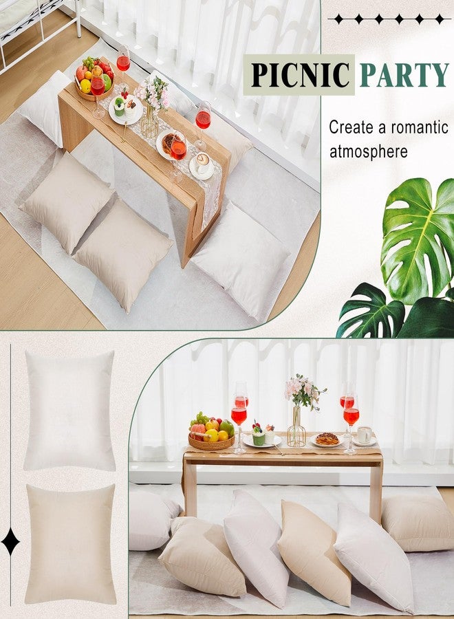 Berlune 6 Pcs Velvet Throw Pillow Covers 18" x 18" Decorative Cushion Cases Soft Pillowcase for Picnic Coquette Party Accessories Bedroom Living Room Decor, No Inserts (Morandi Color) - Image 3