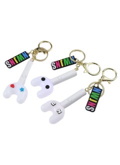 New Jeans Keychain Penlight Cheer Stick Keychain 10 Color Changing LED Bag Decoration Popular Cute Cheering Gift