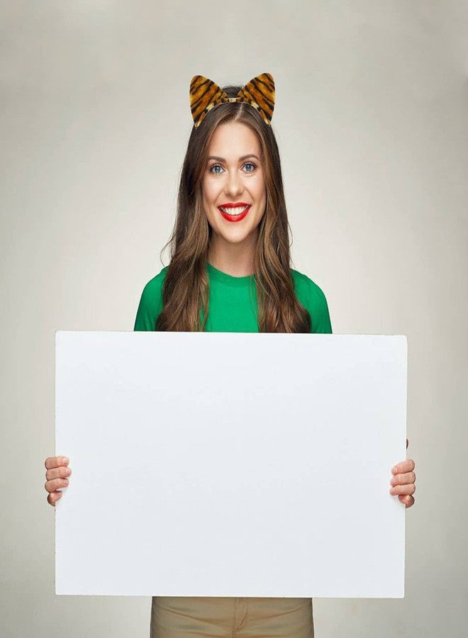 سي بلو طوق رأس على شكل آذان قطة من سي بي إل يو للهالوين، ربطة عنق على شكل ذيل قطة، حلقات شعر نسائية على شكل قطة، طوق رأس للقطط الصغيرة، طوق شعر، زينة لحفلات أعياد الميلاد والكريسماس، إكسسوارات شعر للأزياء التنكرية، عبوة من قطعتين بنقشة جلد النمر + جلد الفهد - Image 3