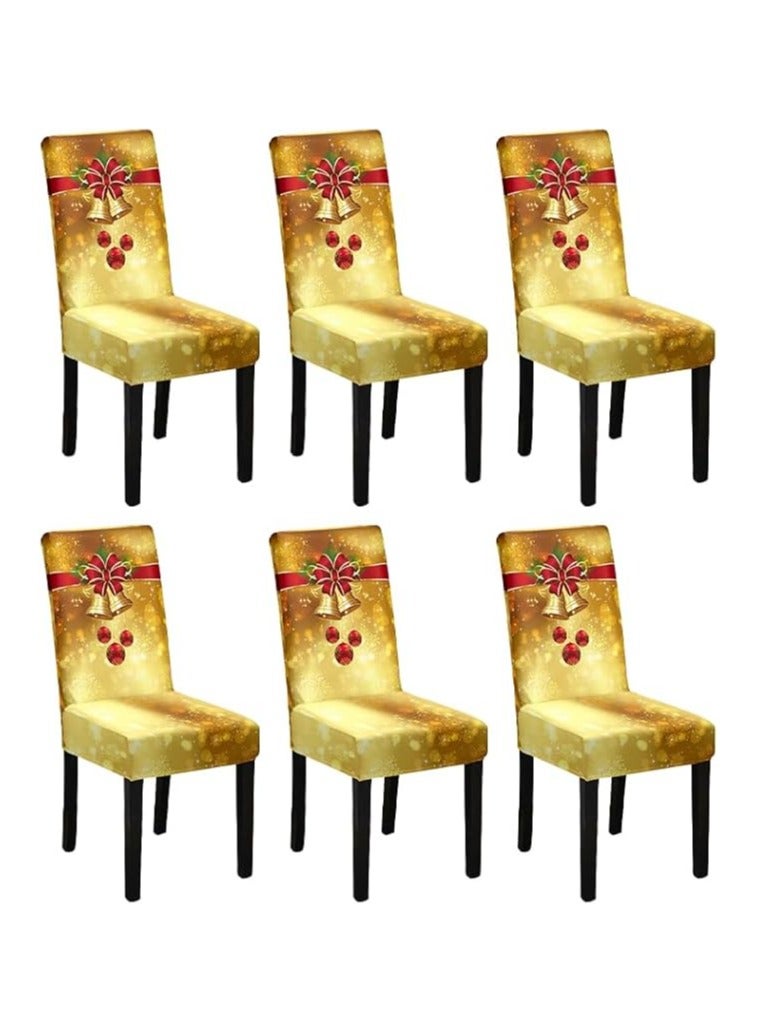 PRINTSHOP4ME Christmas Chair Covers 40x65 Cm – Festive Dining Chair Slipcovers For Holiday Party Decorations–Ideal For Family Gatherings,Christmas Dinner - Image 1