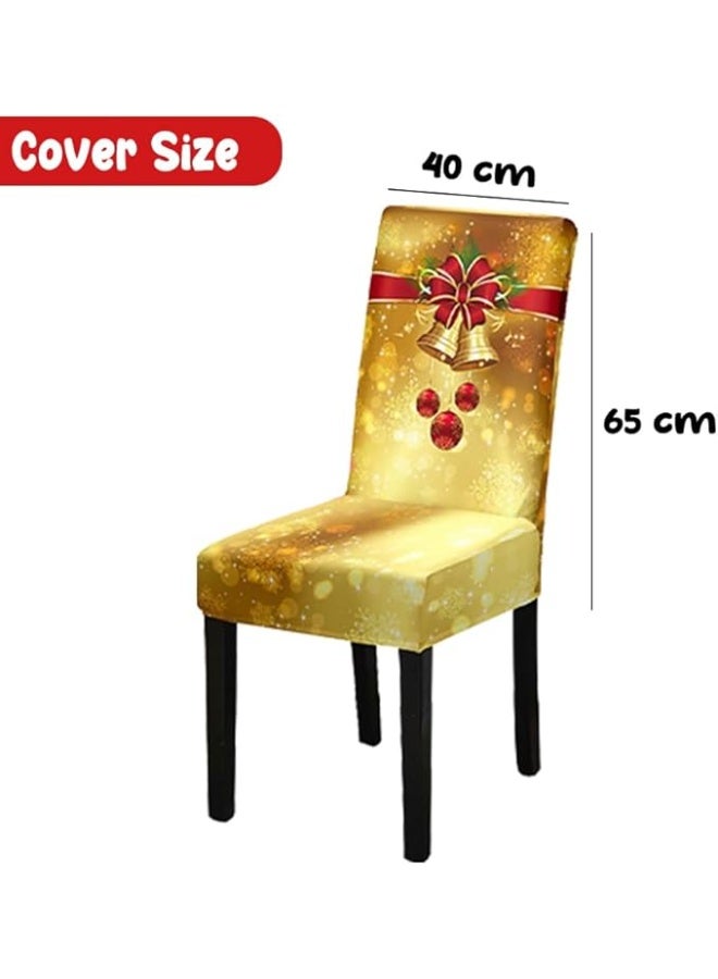 PRINTSHOP4ME Christmas Chair Covers 40x65 Cm – Festive Dining Chair Slipcovers For Holiday Party Decorations–Ideal For Family Gatherings,Christmas Dinner - Image 4