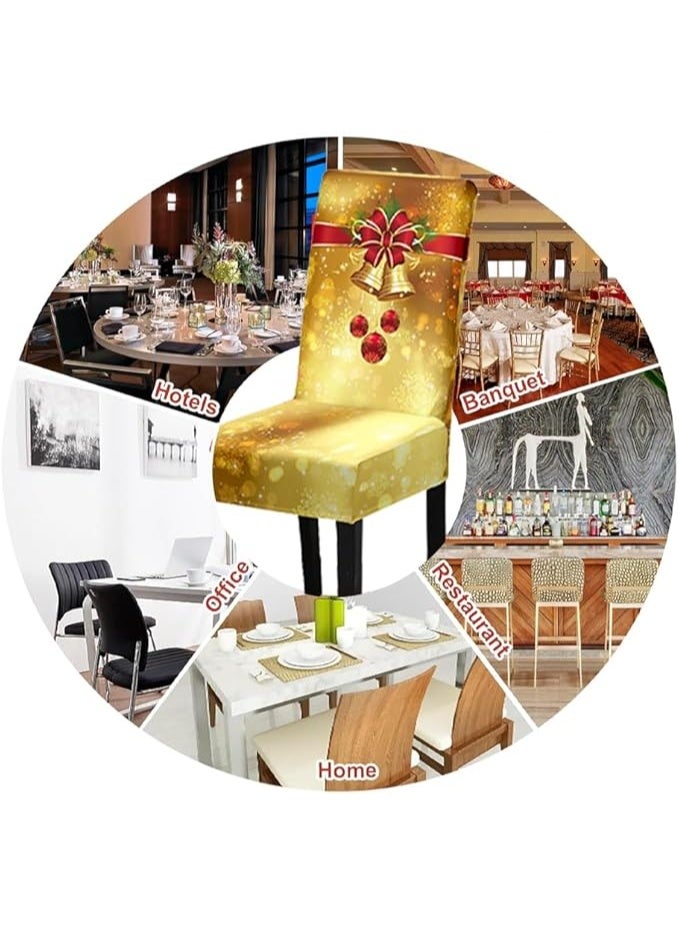 PRINTSHOP4ME Christmas Chair Covers 40x65 Cm – Festive Dining Chair Slipcovers For Holiday Party Decorations–Ideal For Family Gatherings,Christmas Dinner - Image 5