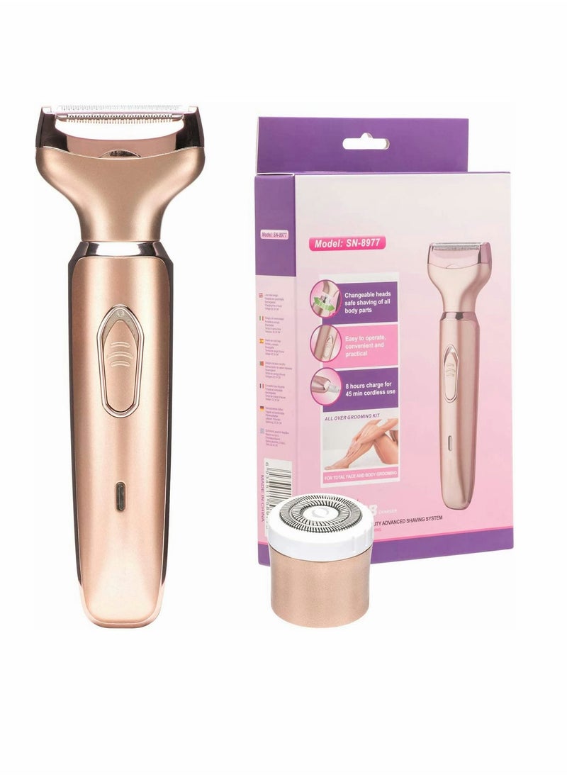 Excefore Female Electric Shaver, Painless, Electric Shaver, Portable Wet and Dry Cutter, Safe and Wireless, Be Charged Through Micro USB  - Image 1