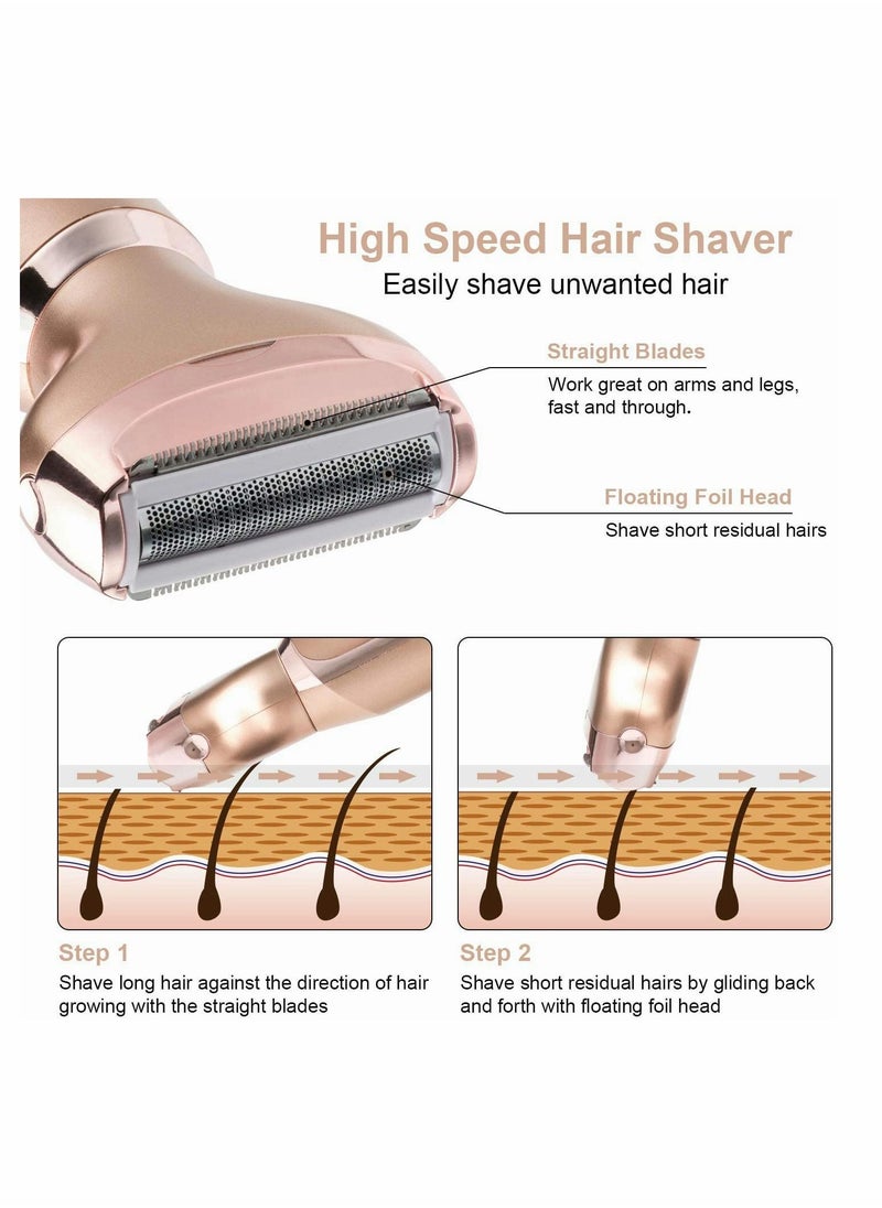 Excefore Female Electric Shaver, Painless, Electric Shaver, Portable Wet and Dry Cutter, Safe and Wireless, Be Charged Through Micro USB  - Image 4