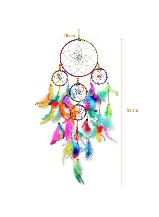 Asian Hobby Crafts Dream Catcher Wall Hanging for Wall Decor, Home Decoration, Bedroom and Living Room, Dream Catcher for Peaceful Sleep, Positive Energy, and Protection from Nightmares - Image 3