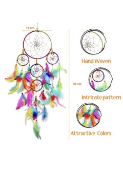 Asian Hobby Crafts Asian Hobby Crafts Dream Catcher Wall Hanging for Wall Decor, Home Decoration, Bedroom and Living Room, Dream Catcher for Peaceful Sleep, Positive Energy, and Protection from Nightmares  - Image 5