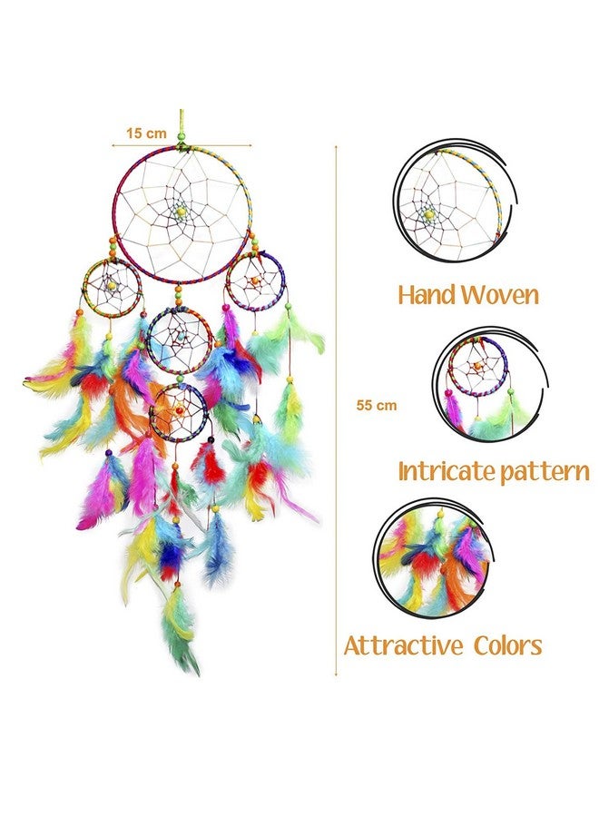 Asian Hobby Crafts Dream Catcher Wall Hanging for Wall Decor, Home Decoration, Bedroom and Living Room, Dream Catcher for Peaceful Sleep, Positive Energy, and Protection from Nightmares - Image 5
