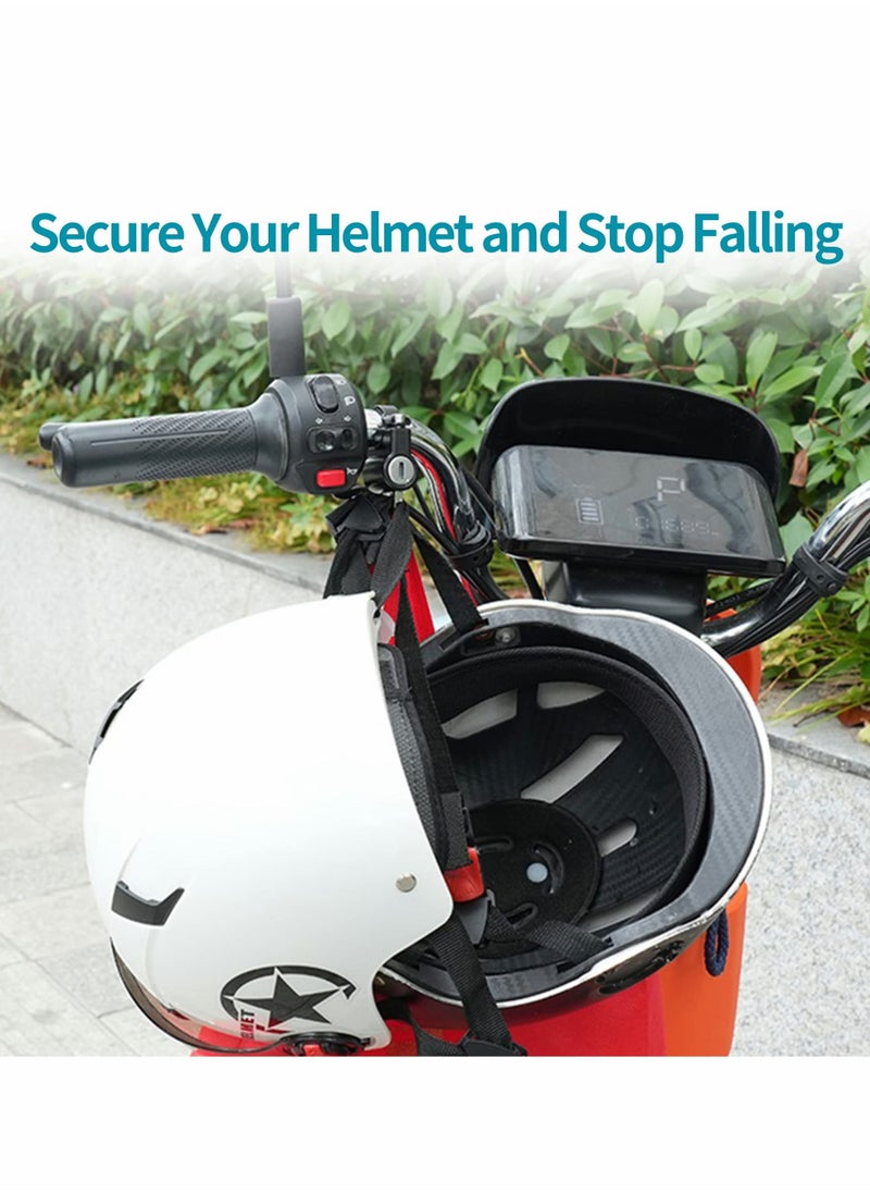 Excefore Motorcycle Helmet Lock Anti-Theft, Security Aluminum Alloy Iron Black Padlock, Handlebar Mount  - Image 2
