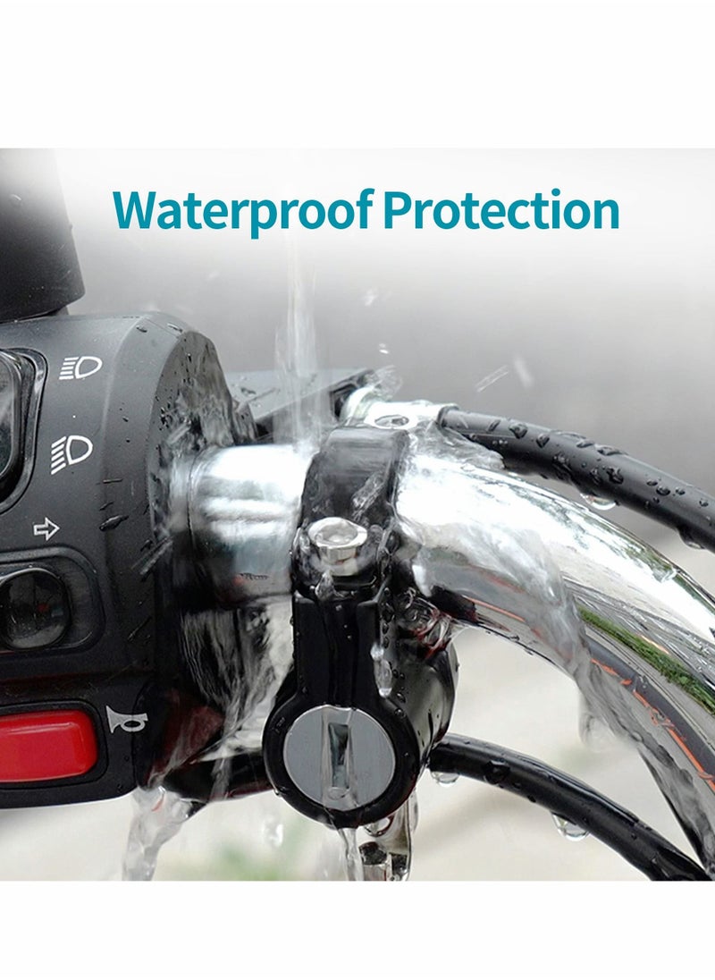 Excefore Motorcycle Helmet Lock Anti-Theft, Security Aluminum Alloy Iron Black Padlock, Handlebar Mount  - Image 4