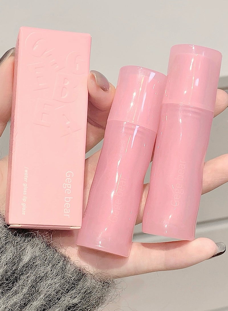 Gege bear Long Lasting Moisturizing Waterproof Non Stick Non Fading Mirror Glossy Lipstick for All Skin Types 01 - Image 1