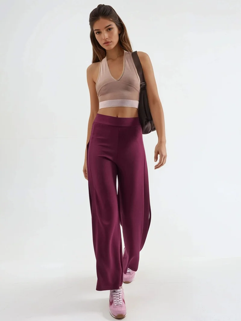 زوبعة بنطلون مودال بلمسة مخططة من مجموعة بيرسان