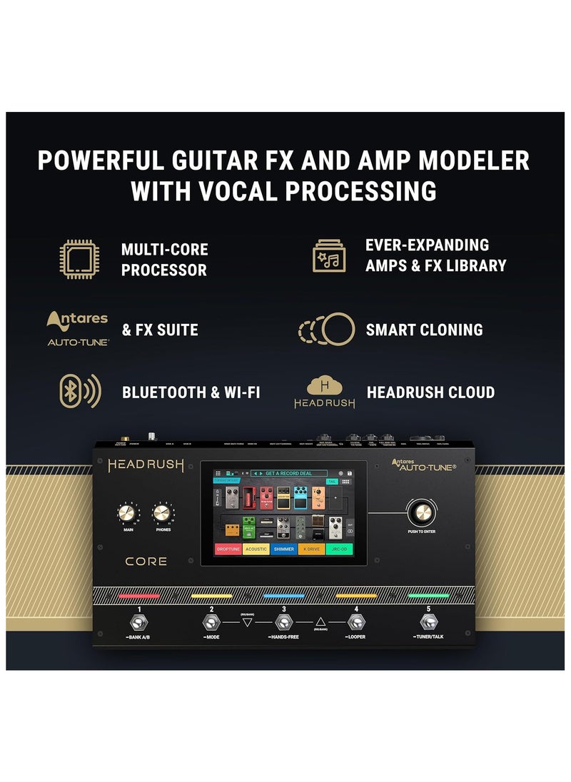 Headrush Core Guitar Multi-effect/Amp Modeler/Vocal Processor Unit