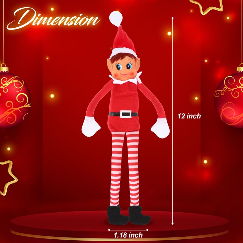 Elves Behavin Badly Christmas Elf Behaving Badly Plush Toy | Elfette Novelty Long Bendy Naughty Girl Christmas Doll | 12 Inches - Image 2