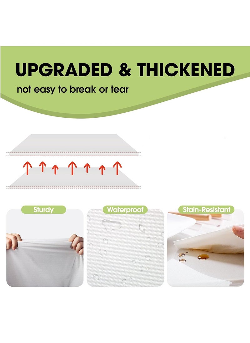 GoodTool - 4 Pack Disposable Tablecloths Plastic Rectangle Table Cloth Waterproof Decorative Table Cover for BBQ Party Wedding Indoor or Outdoor Use - Image 1