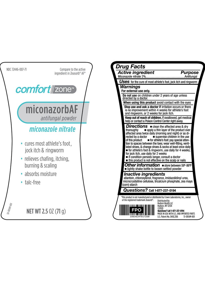 Comfort Zone Antifungal powder for the feet 2.5oz (71g) 3 Pack  - Image 3
