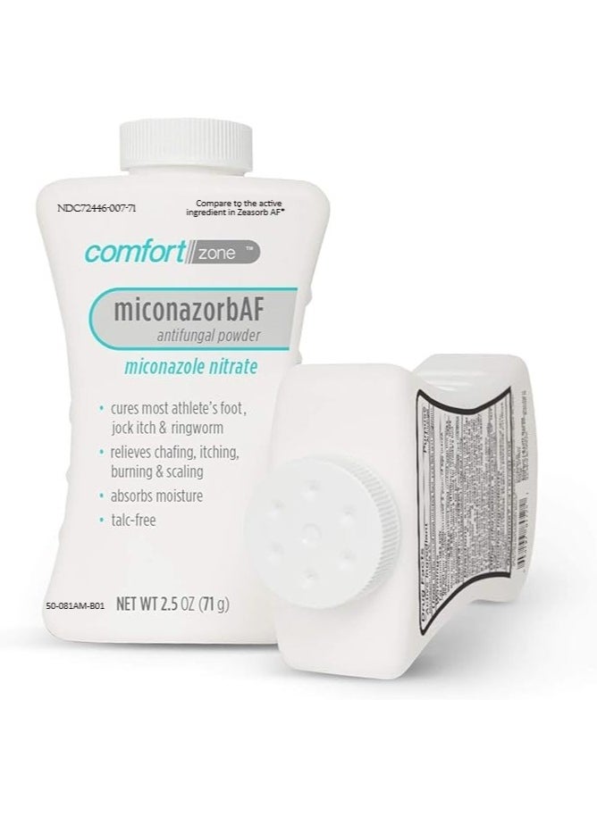 Comfort Zone Antifungal powder for the feet 2.5oz (71g) 3 Pack  - Image 2