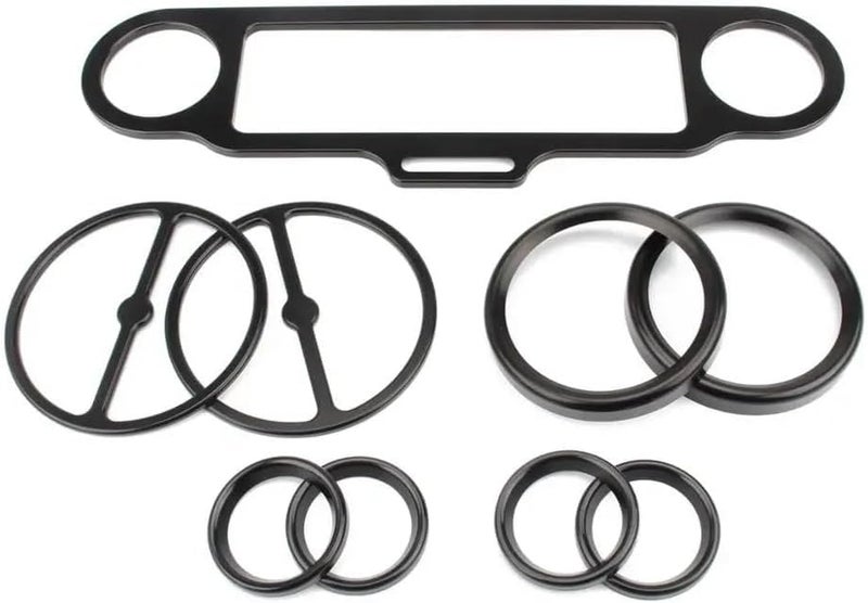 Wivplex Motorcycle Gauge Trim Ring Kit for Harley - Image 5