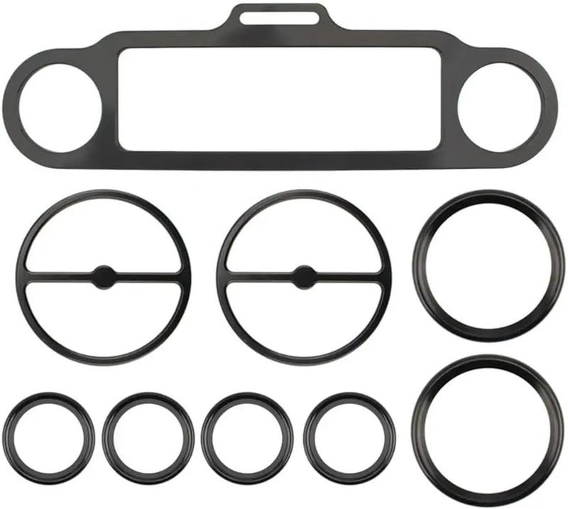 Wivplex Motorcycle Gauge Trim Ring Kit for Harley - Image 1