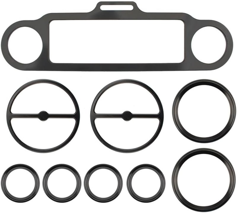 Wivplex Motorcycle Gauge Trim Ring Kit for Harley - Image 2