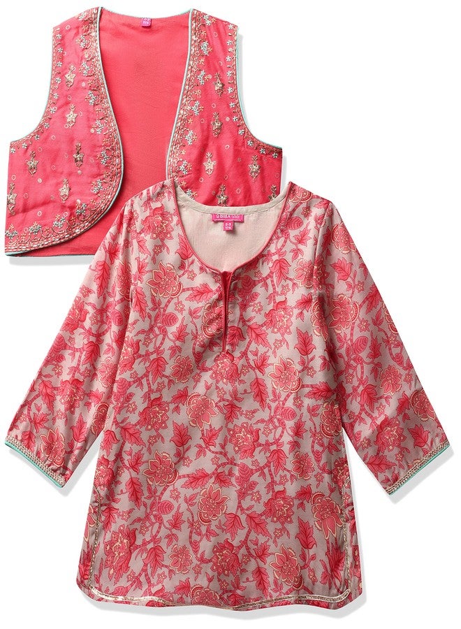 BIBA GIRL PRINTED RELAXED KID(KW4200_VERMILION RED_5) - Image 2