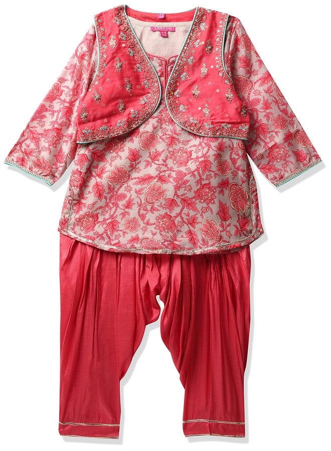 BIBA GIRL PRINTED RELAXED KID(KW4200_VERMILION RED_5) - Image 1