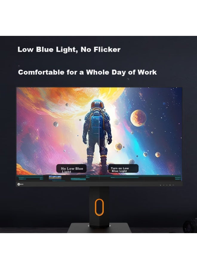 Lecoo 23.8-inch Ips Full Hd Display With Narrow Bezel, Low Blue Light, Height Adjustable And Rotatable Stand, Computer Monitor M2421l - Image 3