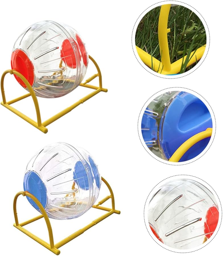 Housoutil 2Pcs 12cm Small Diameter Hamster Exercise Wheel Pet Toy For Hamster Sports - Image 5
