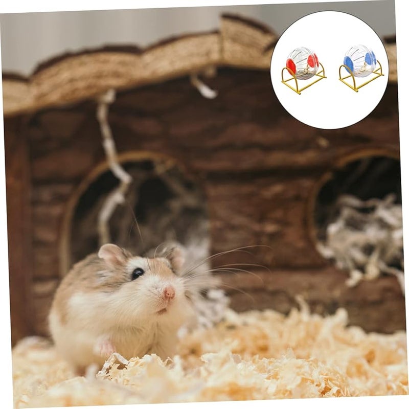 Housoutil 2Pcs 12cm Small Diameter Hamster Exercise Wheel Pet Toy For Hamster Sports - Image 3