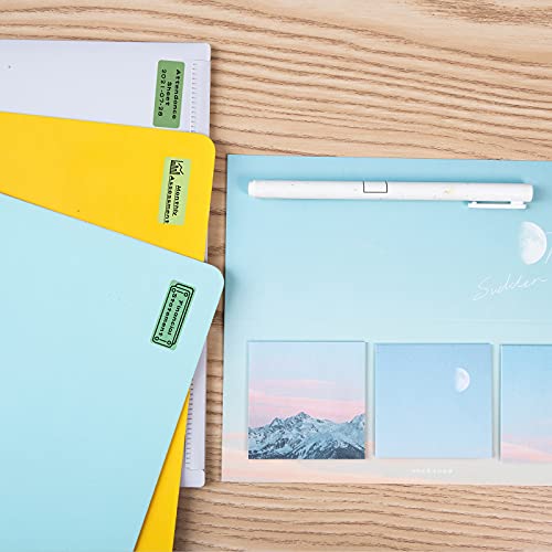Memoking D30 Label - Compatible with Memoking/Phomemo D30 Label Maker, 12x30mm Waterproof Thermal Tape, Light Green/Green/Dark Green Sticker Machine Label, 3 Rolls - Image 2