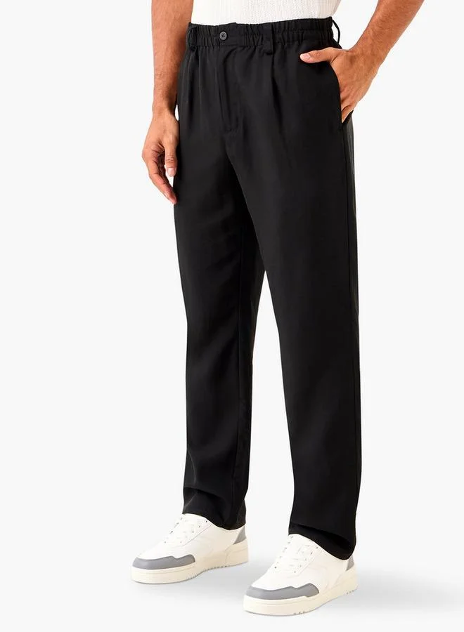 Lee Cooper Relaxed Fit Pants with Pockets