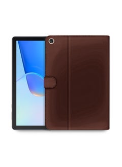 اوميكر حافظة جلدية عالية الجودة مع حامل مغناطيسي لهاتف Huawei MatePad SE 2022 10.4 بوصة بني  - Image 1