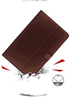 اوميكر حافظة جلدية عالية الجودة مع حامل مغناطيسي لهاتف Huawei MatePad SE 2022 10.4 بوصة بني  - Image 3