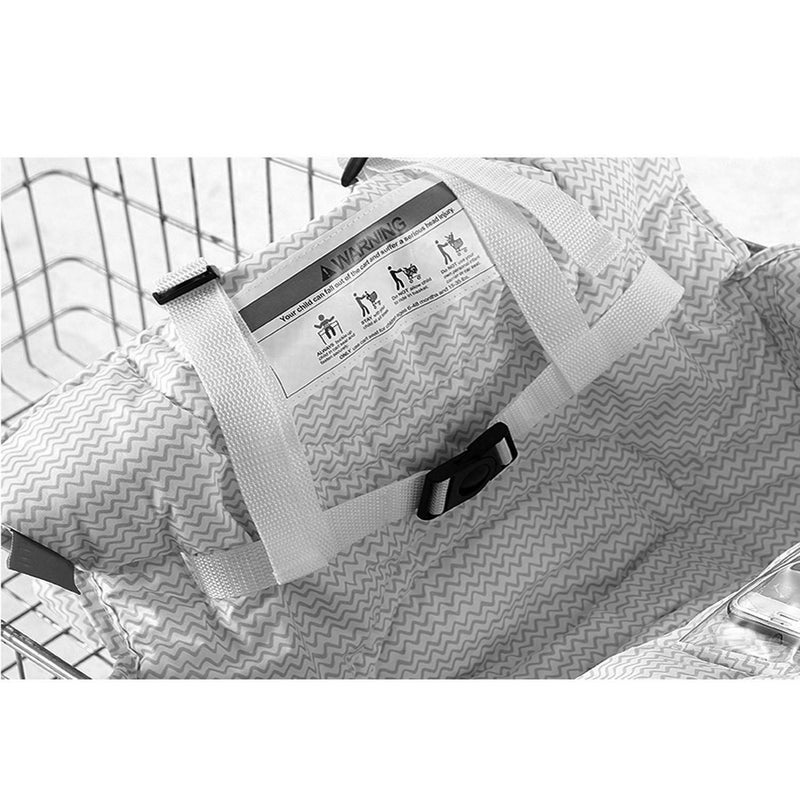 Kepler Brands Premium Shopping Cart Cover & High Chair Cover, Easy Install, Harness System, Soft Comfort Cushioning, Universal Size (Chevron) - Image 3