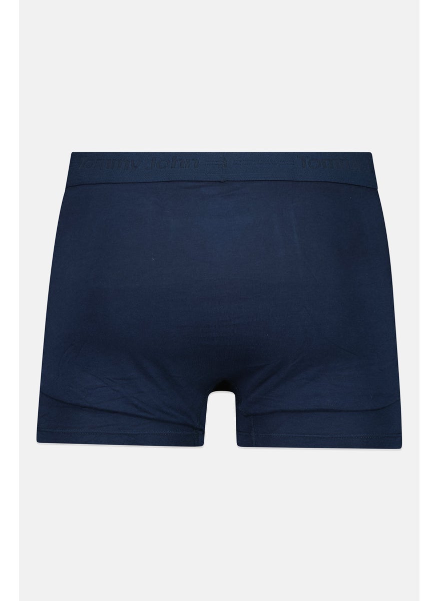 Tommy John - Men 2 Pieces 4 Inseam Plain Trunks, Dark Grey/Navy - Image 1